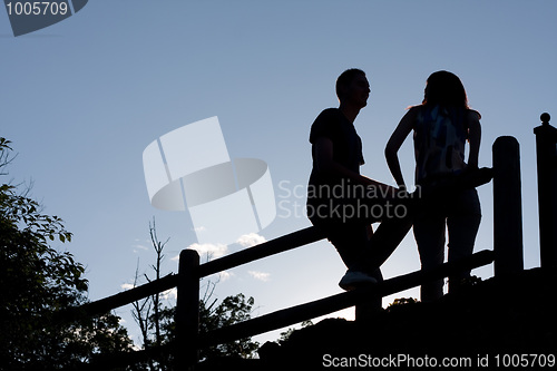 Image of Couple Silhouette