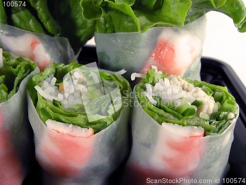 Image of Vegetables rolls-close-up