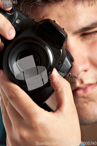 Image of Teenager Taking Pictures