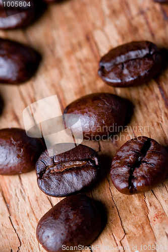 Image of fried coffee beans 