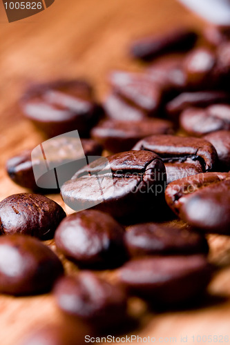Image of fried coffee beans 