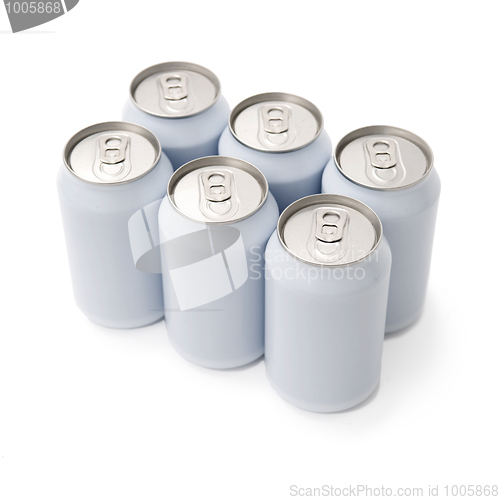 Image of sixpack beverage cans