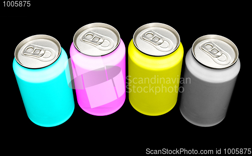 Image of CMYK cans