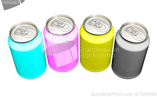 Image of CMYK cans