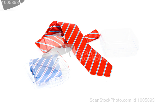 Image of Neckties and gift boxes