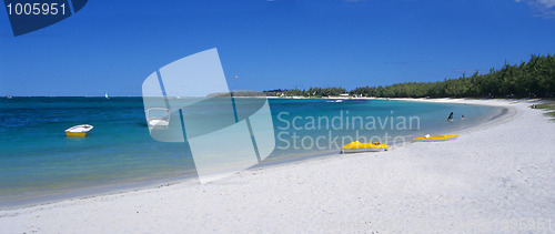 Image of Belle Mare beach at Mauritius Island