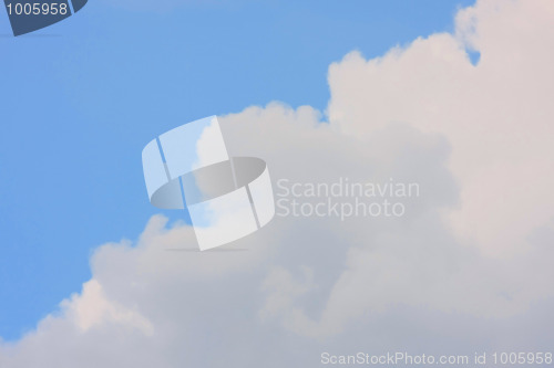 Image of Background of blue sky.