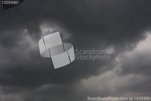 Image of Background of sky with thunderclouds.