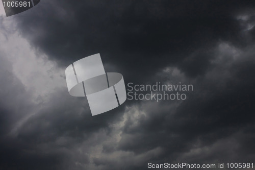 Image of Background of sky with thunderclouds.