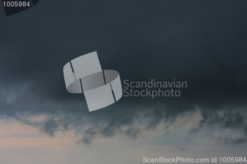 Image of Background of sky with thunderclouds.