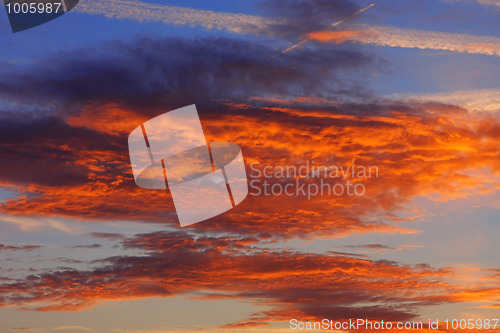Image of Background of colourful sky.