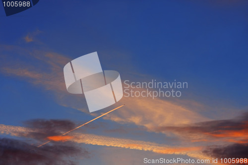 Image of Background of colourful sky.