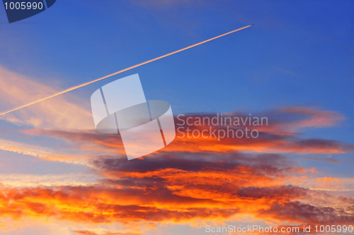 Image of Background of colourful sky.