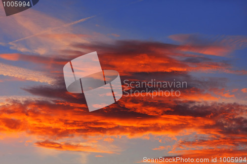 Image of Background of colourful sky.