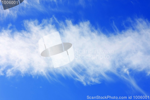 Image of Background of blue sky.