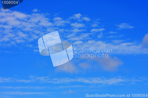 Image of Background of blue sky.