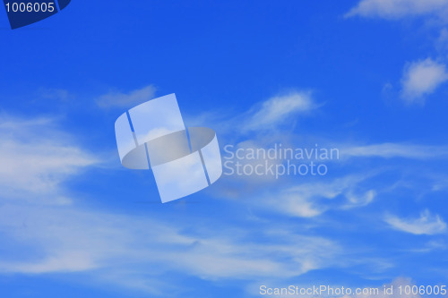 Image of Background of blue sky.