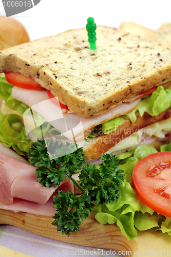 Image of Ham And Salad Sandwich