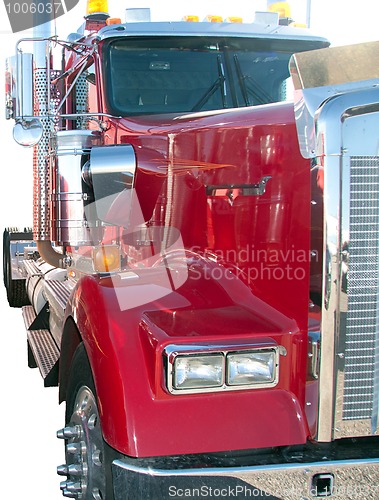 Image of Isolated Semi truck tractor