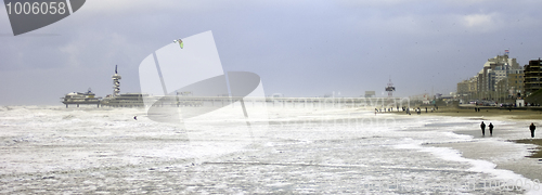 Image of A stormy day at the beach