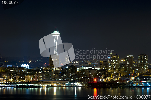 Image of Seattle Skyline at night