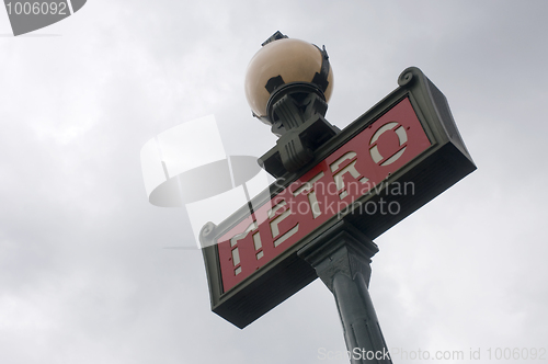 Image of Paris Metro Sign