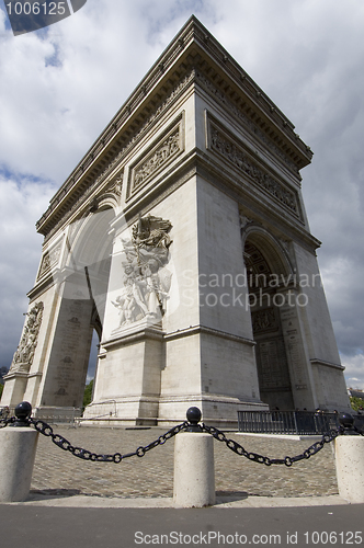 Image of Arc de Triomphe up close