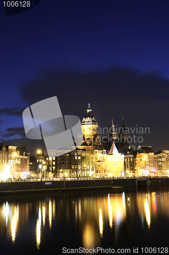 Image of Amsterdam by night