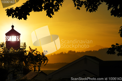 Image of Lighthouse Sunset