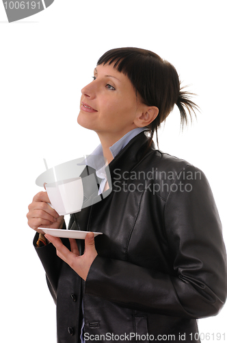 Image of woman with cup