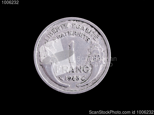 Image of Vintage French Franc coin