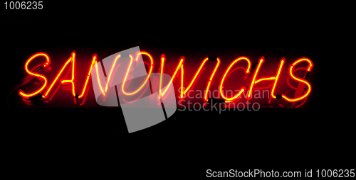 Image of Sandwichs neon sign