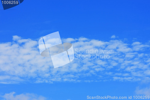 Image of Background of blue sky.