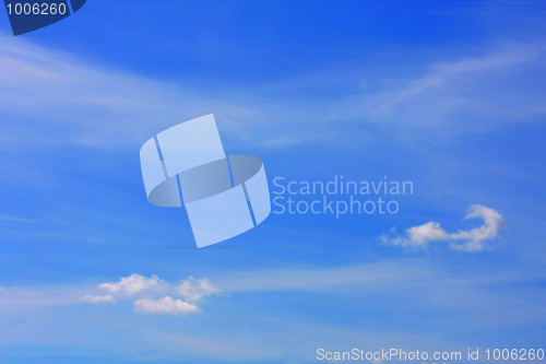 Image of Background of blue sky.