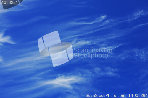 Image of Background of blue sky.