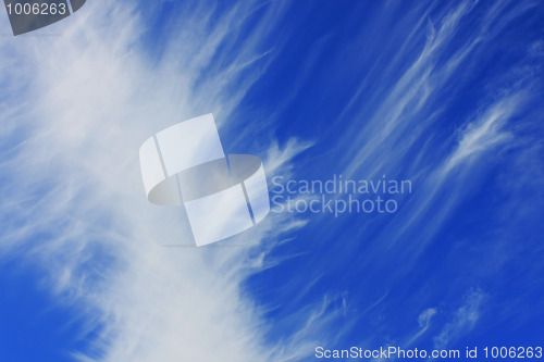 Image of Background of blue sky.