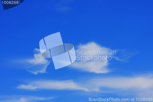 Image of Background of blue sky.