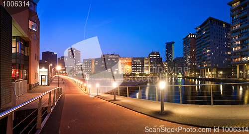 Image of Footpath through an urban public area