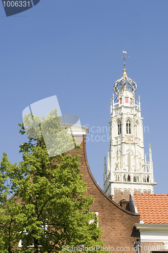 Image of Church, gable and tree