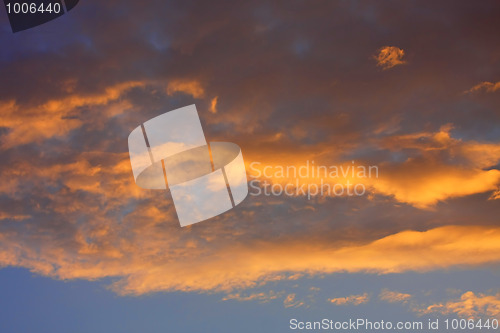 Image of Background of colourful sky.
