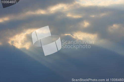 Image of Background of sky with thunderclouds.