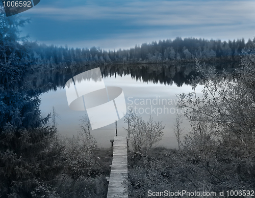 Image of Serene mountain lake 