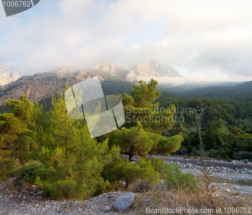 Image of Mountain in the clouds