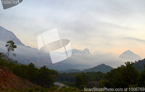 Image of Fog in mountains