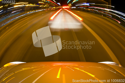 Image of Breaking Car at night