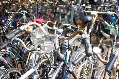 Image of A sea of bicycles