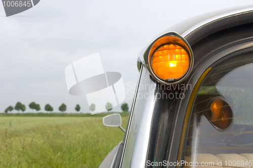 Image of French Car in Dutch Landscape