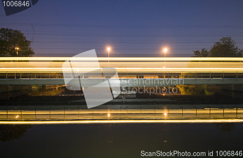 Image of Intercity on railway bridge