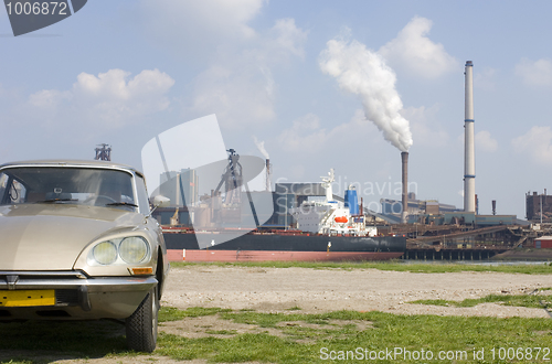 Image of Citroen DS and Steel works