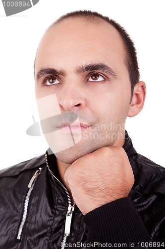 Image of Portrait of a man looking up